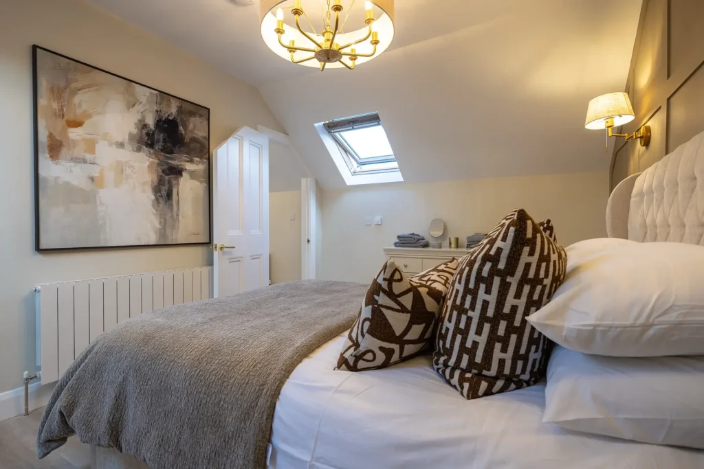 King bedroom at Tower Lodge in Monasterboice