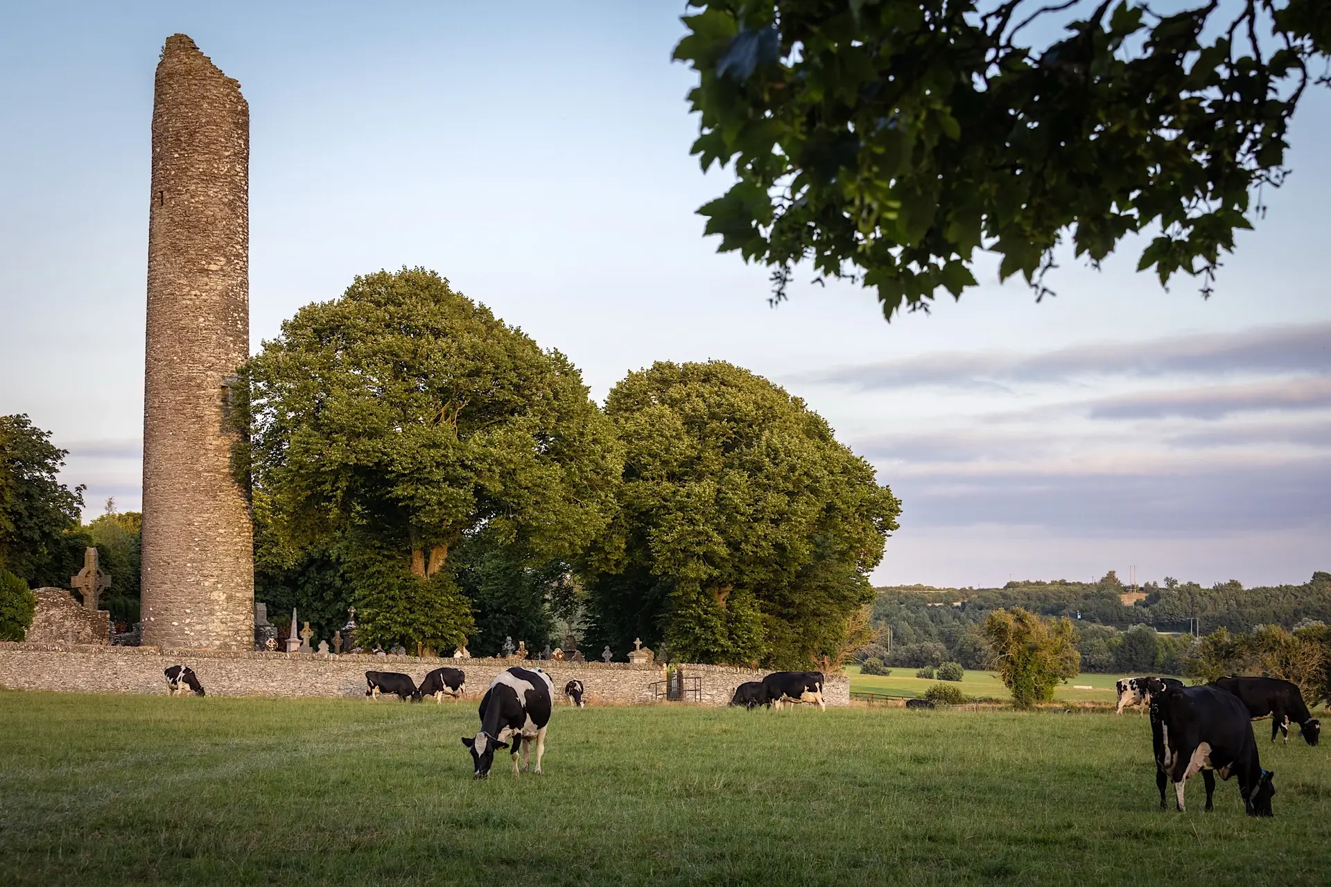 Monasterboice Round Tower beside Tower Lodge